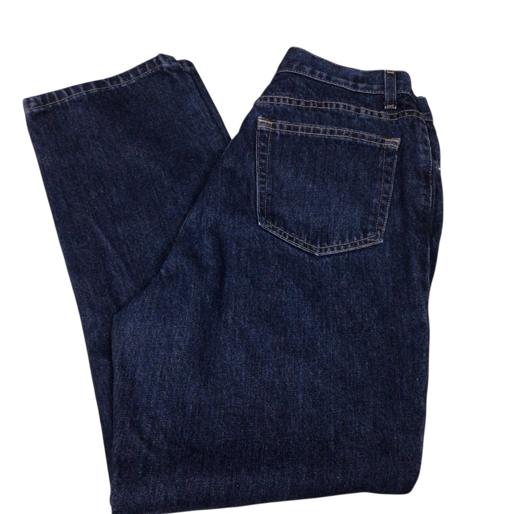 Land’s End Blue Jeans 12 High Rise Straight Leg Denim